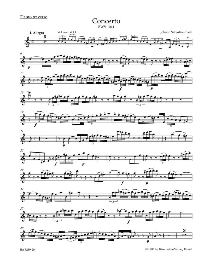 Concerto in A minor BWV 1044